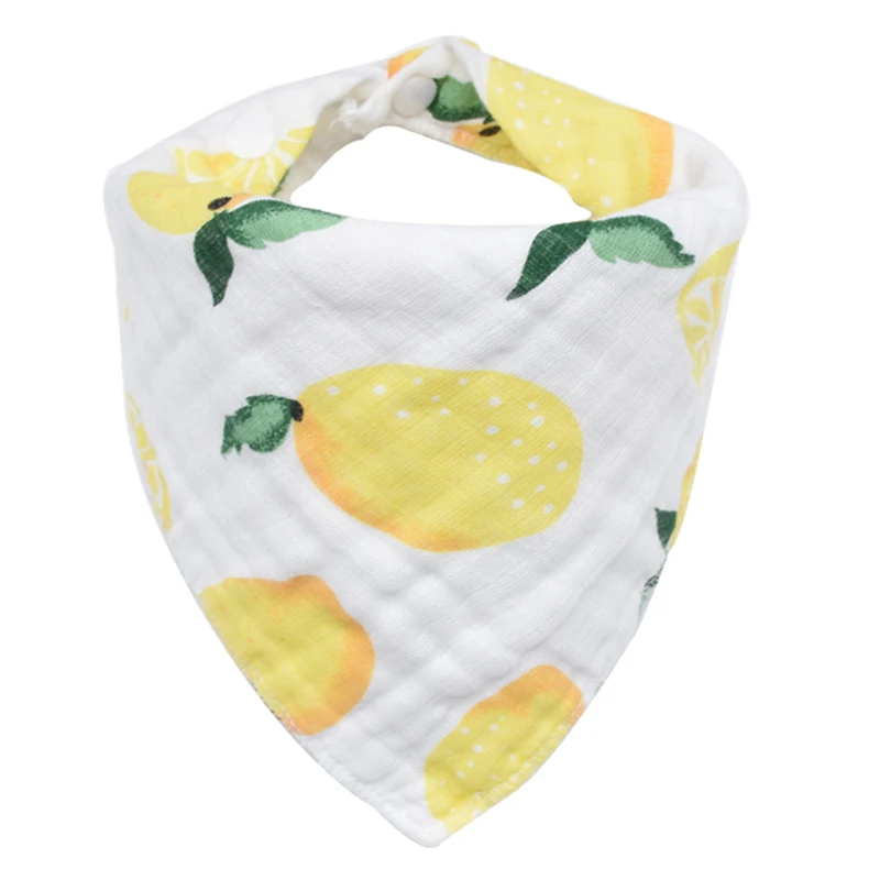 Lemon Розовый Лебедь детские нагрудники мальчик бандана для девушки влаговпитывающие слюнявчик треугольник хлопковый Детский шарф Burp детские рождественские аксессуары - Цвет: Lemon