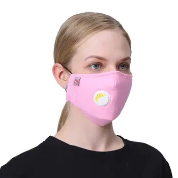 

Unisex Reusable Valves Mouth Mask Anti Dust Replaceable Filter Pad Washable Outdoor Mouth-Muffle Respirator