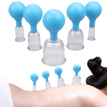 

Vacuum Cupping Cups Set Rubber Head Glass Anti Cellulite Massage Chinese Therapy Face Cupping Set Cans For Health Massage