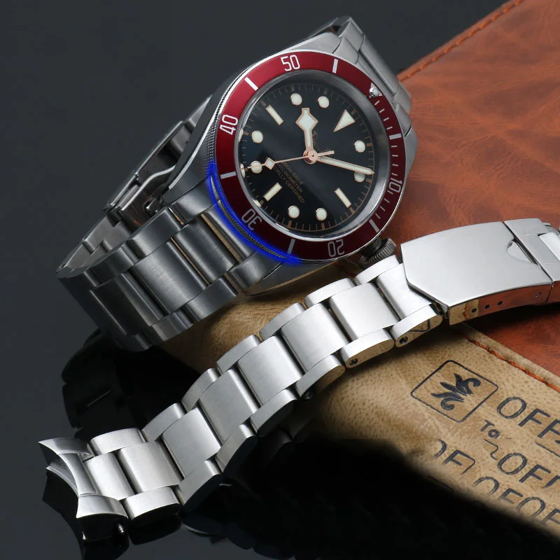 TUDOR ブラックベイ 79230用 22mmステンレスバンド ベルト 22mm メタル時計バンド ステンレススチール オイスター