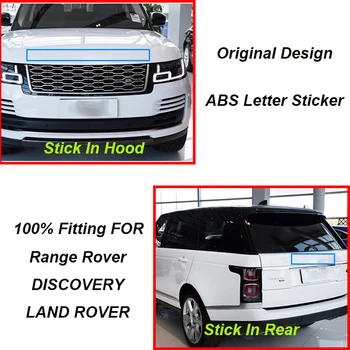 

1pcs Letter Hood Trunk Logo Badge Sticker For RANGE ROVER DISCOVERY ABS Emblem Car Styling Hood Trunk Letters Logo Sticker