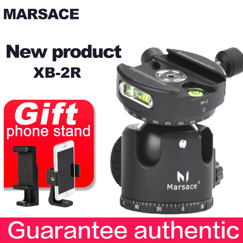 US $265.70 MARSACE XB2R Panoramic Ball Head SLR Camera Photography Tripod Accessories Low Center Of Gravity High Locking Force