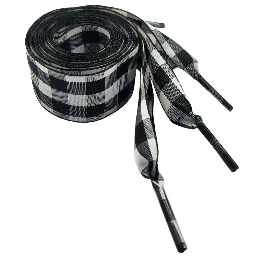 plaid shoelaces