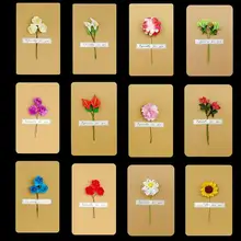 Бумага ручной работы искусственный цветок Diy конверт для поздравительной открытки Примечание Свадьба День рождения День Святого Валентина Выпускной сезон подарок