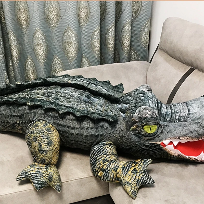 Моделирование животных кукла "крокодил" плюшевая игрушка кресло для отдыха и сна подушка гигантский милая игрушка "Аллигатор" творческий подарок ко 79 дюймов 200