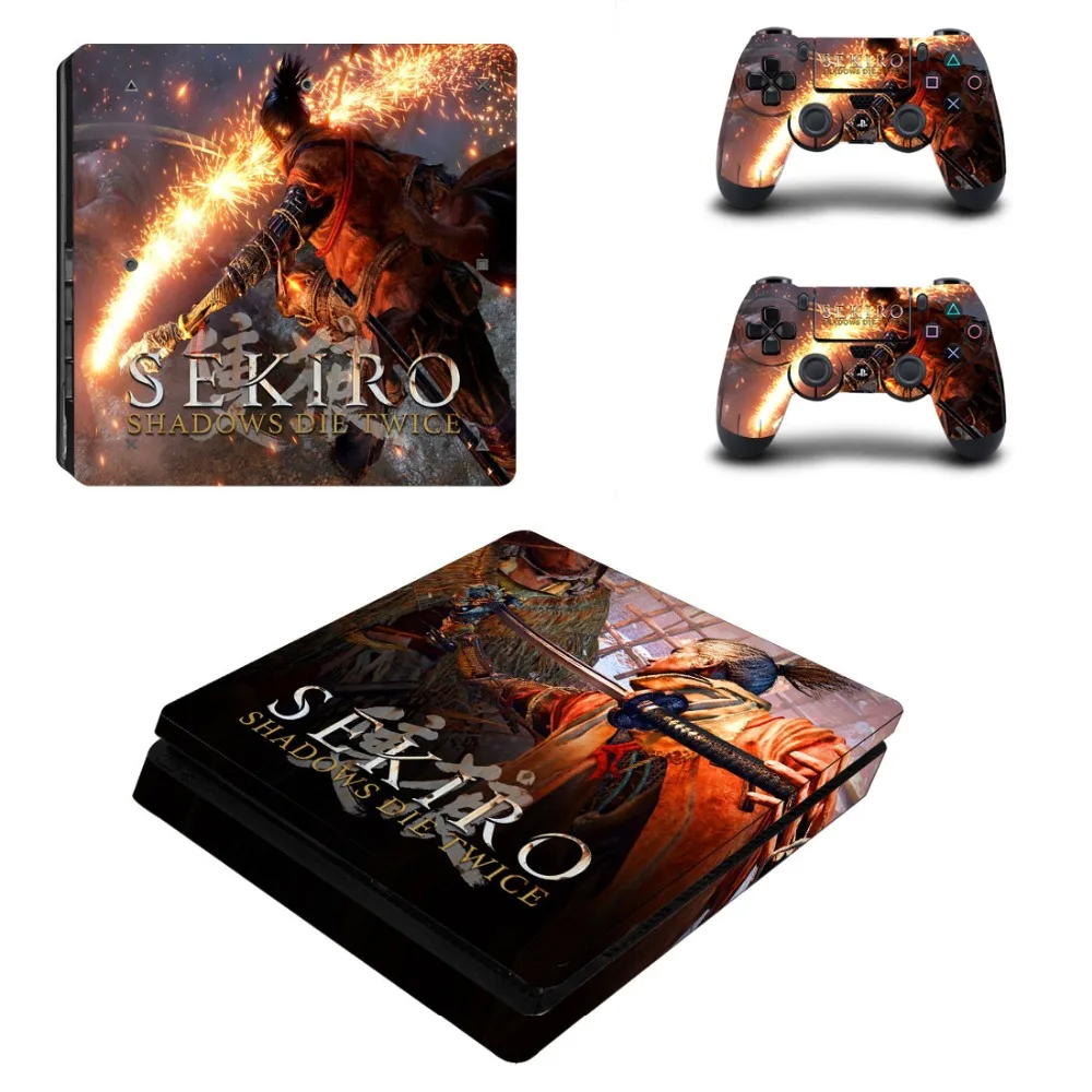 Sekiro Shadows Die Twice полное покрытие лицевые панели PS4 тонкая кожа Виниловая наклейка, стикер для sony Playstation 4 консоль и контроллер