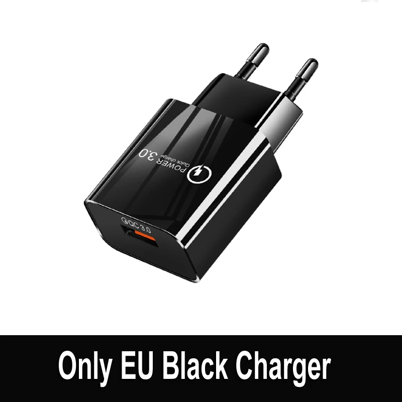 18W Quick Charge 3.0 USB Phone Charger For Samsung M32 M12 M21 A22 A32 A52 A72 A12 5G Wall Charger + Type-C USB Charging Cable quick charge 3.0 Chargers