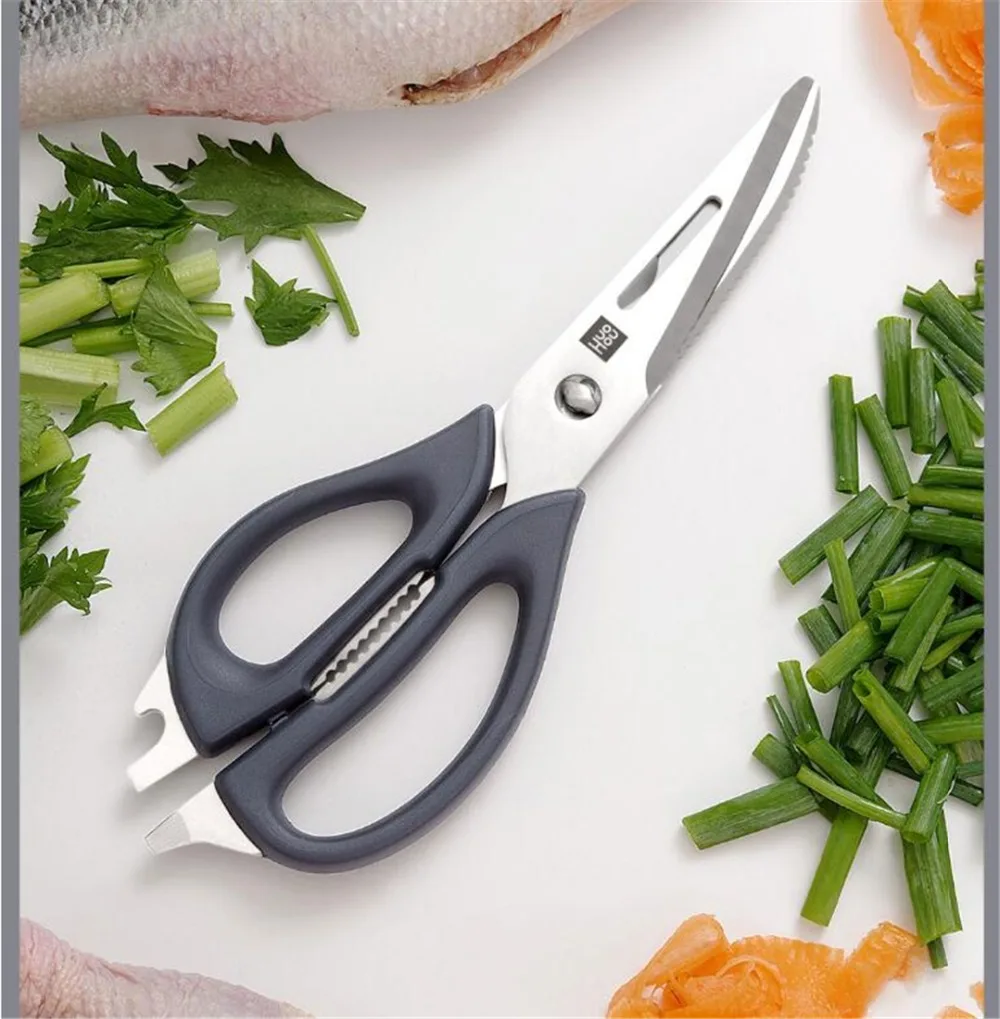 Xiaomi HuoHou Multifunctional Kitchen scissor Detachable scissors Nutcracker Bottle opener Bone Cutter Cook Tool shear cut Poultry (13)