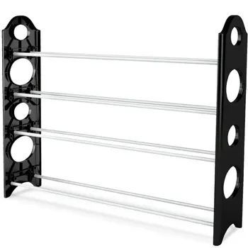 

4Layers Concise Shoe DIY Rack Metal Standing Combination Shoe Rack Assembled Shoes Storage Home Organizer Furniture Living Room