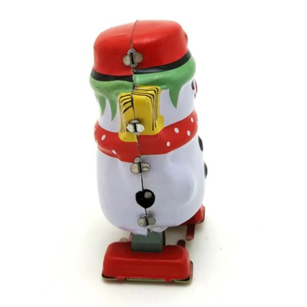 Классическая Рождественская жестяная коробка завершать работу игрушки Снеговик робот ветрозащитная оловянная игрушка для детей взрослых Набор для обучения подарки