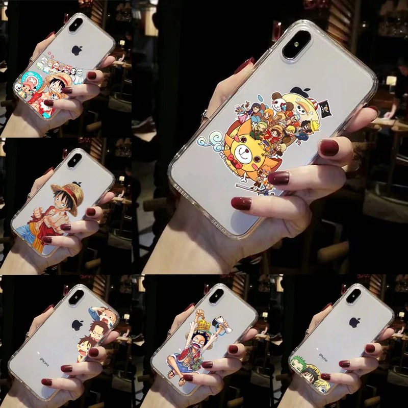 Силиконовый коллаж Luffy Series для Apple iPhone XS Max 8 7 6 5 8plus XR 10 11Pro MAX | Мобильные телефоны и