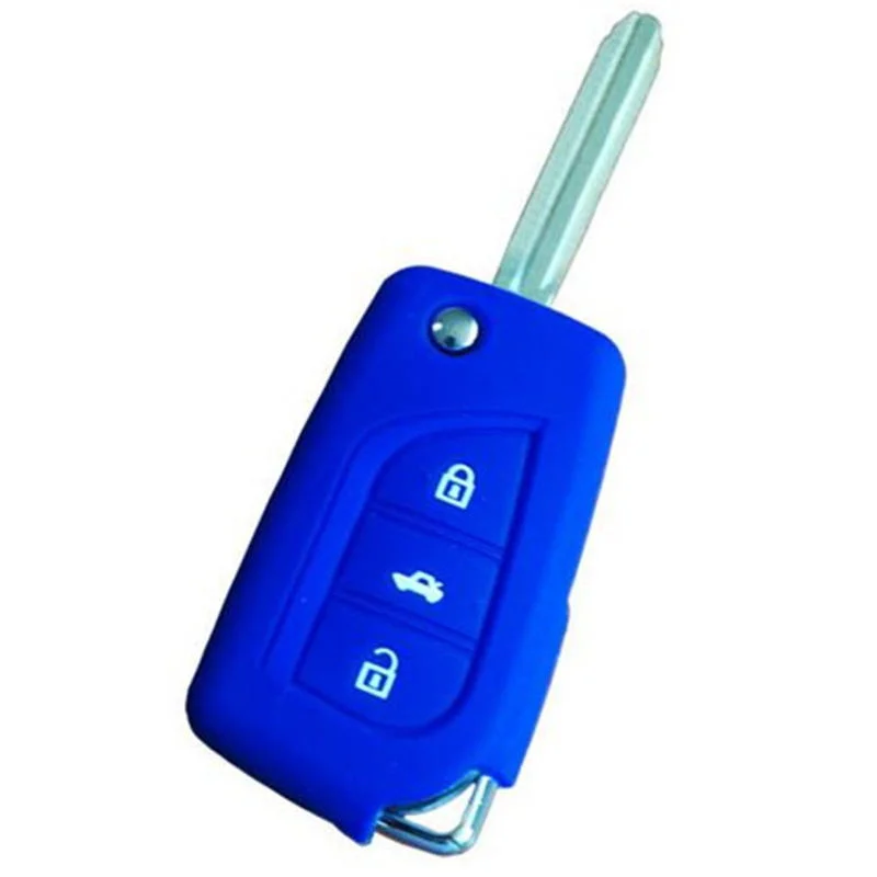 Car Key Case Cover Holder Protector For Toyota Corolla Auris Avensis Verso Yaris Aygo 2015 Camry RAV4