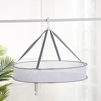 1pc Foldable Clothes Drying Net Basket Socks Underwear Sweater Drying Net Hanging Clothing Drying Basket Organizer Protect Cloth 2