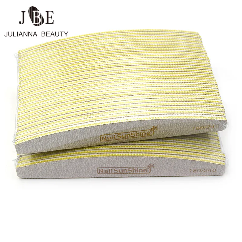 

50 шт. 180/240 пилок для ногтей двухсторонняя Высококачественная наждачная бумага для ногтей Лайм a ongle маникюр с полировкой инструмент для ухода за ногтями