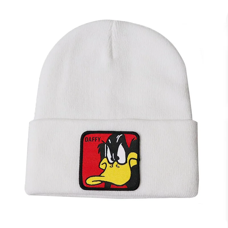 Новые забавные Даффи Дак Beanie Мужские Женские шапки Косплей зимняя шапка 12 цветов