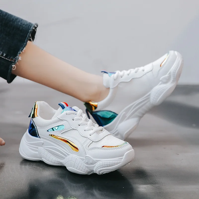 

What Old Man Shoes Women's Autumn New Style 2019 Breathable Sports WOMEN'S Casual Shoes Korean-style Versatile Students Small Wh