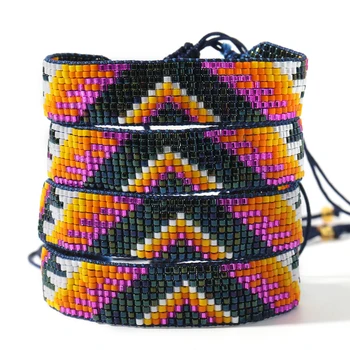 

Rttooas Purple Bacelet For Women Pulseras Mujer Moda 2020 Fashion Miyuki Bracelets Armband Bohemian Female Jewelry