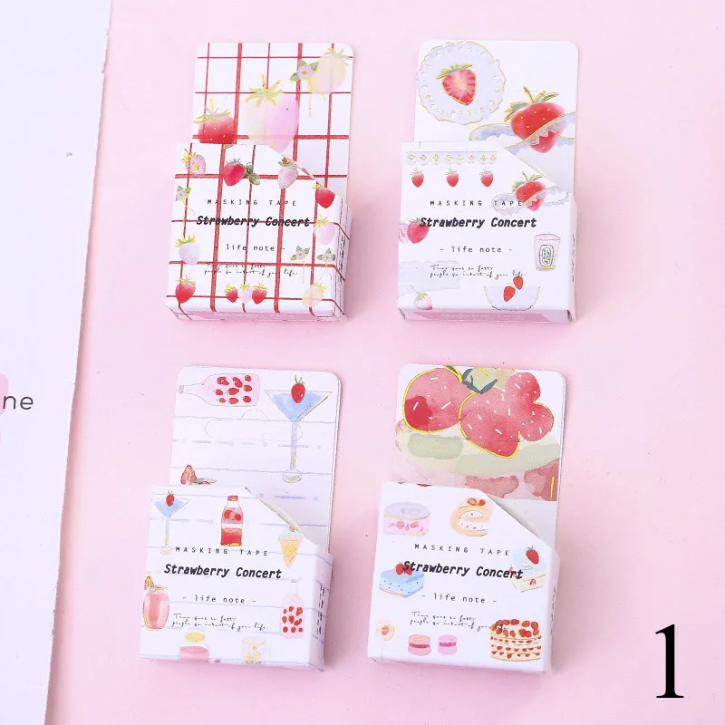 Милые ленты для фруктов Васи Kawaii клейкая лента цветок маскировки ленты для детей Скрапбукинг DIY фото принадлежности для альбома канцелярские принадлежности - Цвет: 2