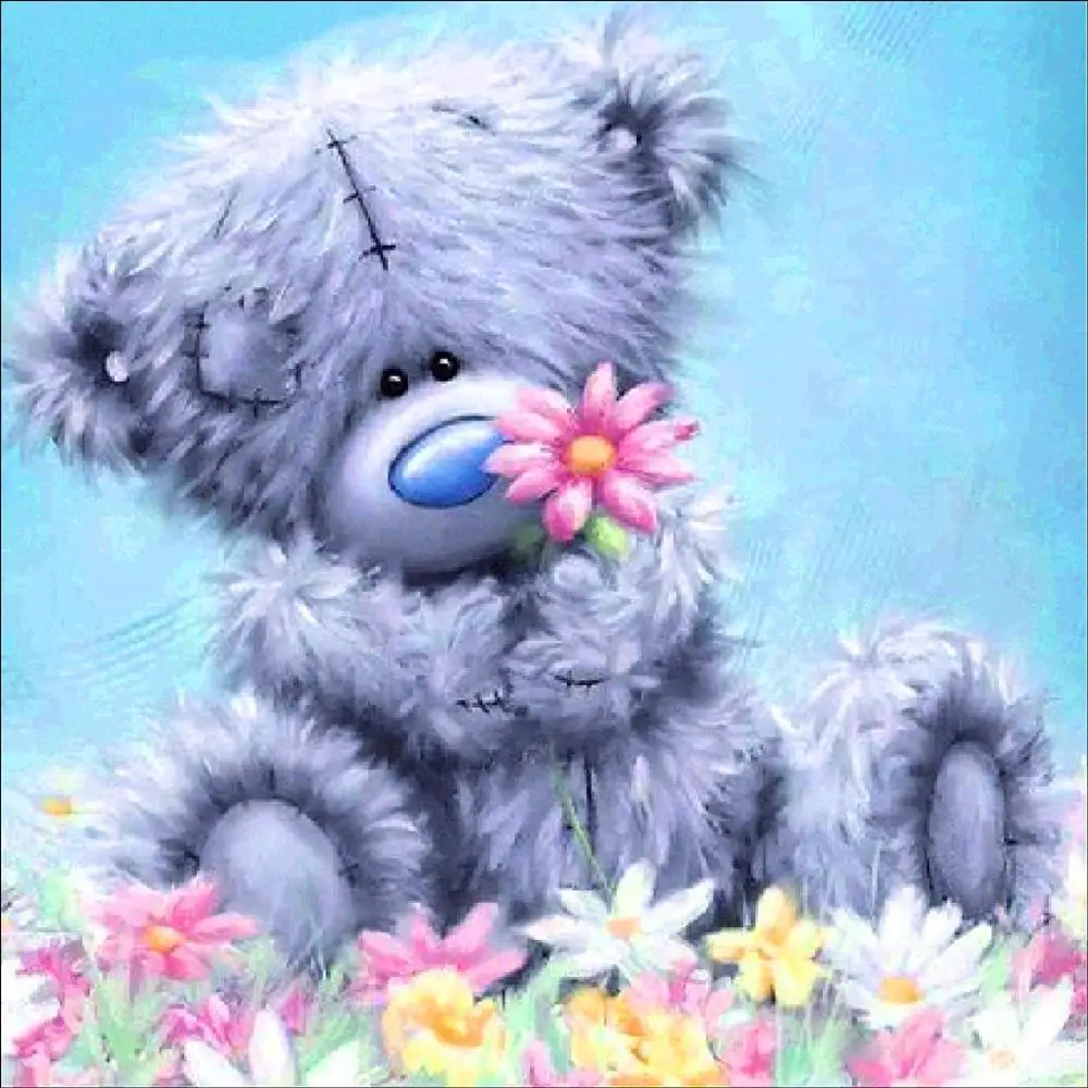 5D diamond painting full new animal doll bear mosaic embroidery decoration home | Дом и сад