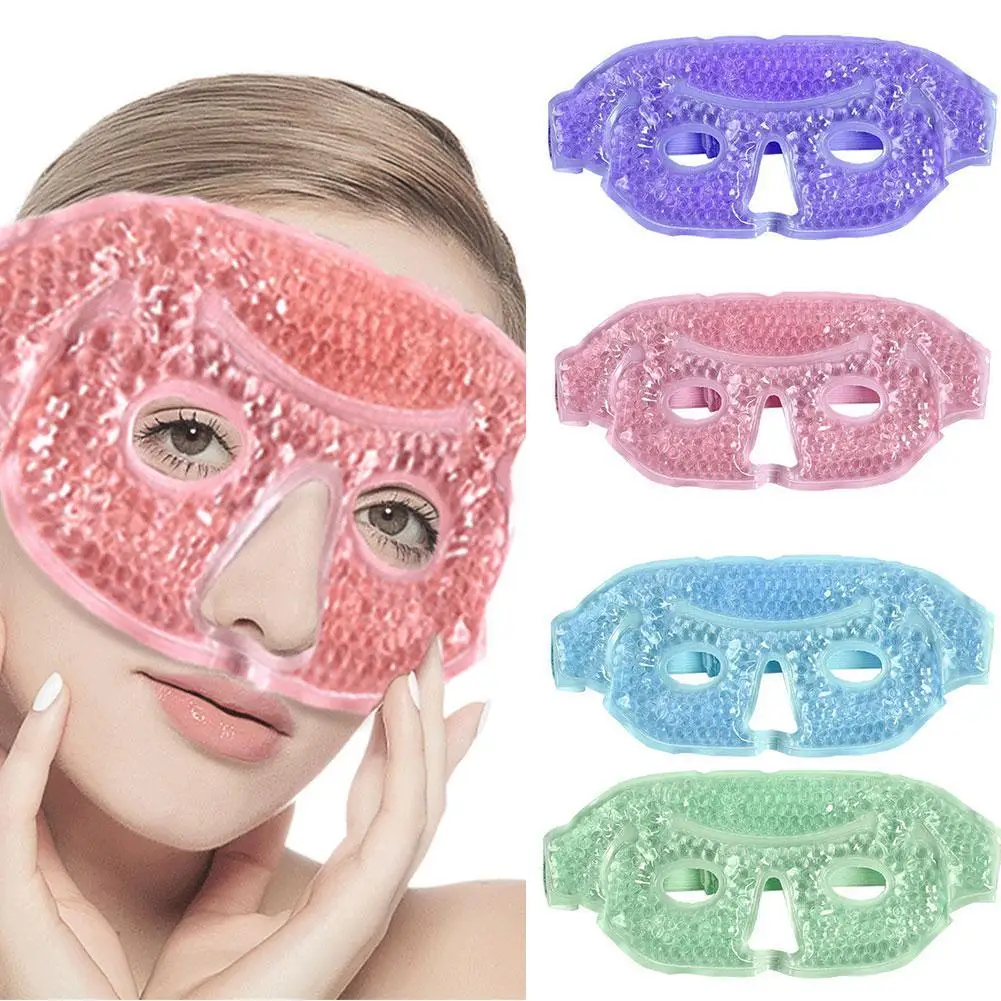 Reusable Gel Eye Mask Cold Hot Therapy with Soft Plush Backing For Facial Pain Swelling Migraines Stress Relief 202 | Красота и