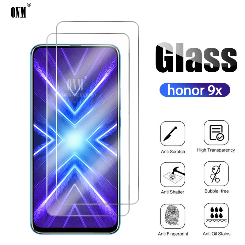 10 шт закаленное стекло для Huawei Honor 9X Pro защита экрана Премиум Защитная стеклянная пленка|Защитные стёкла и