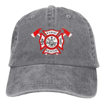 

Unisex US Fire Department Washed Baseball Cap Vintage Adjustable Dad-Hat