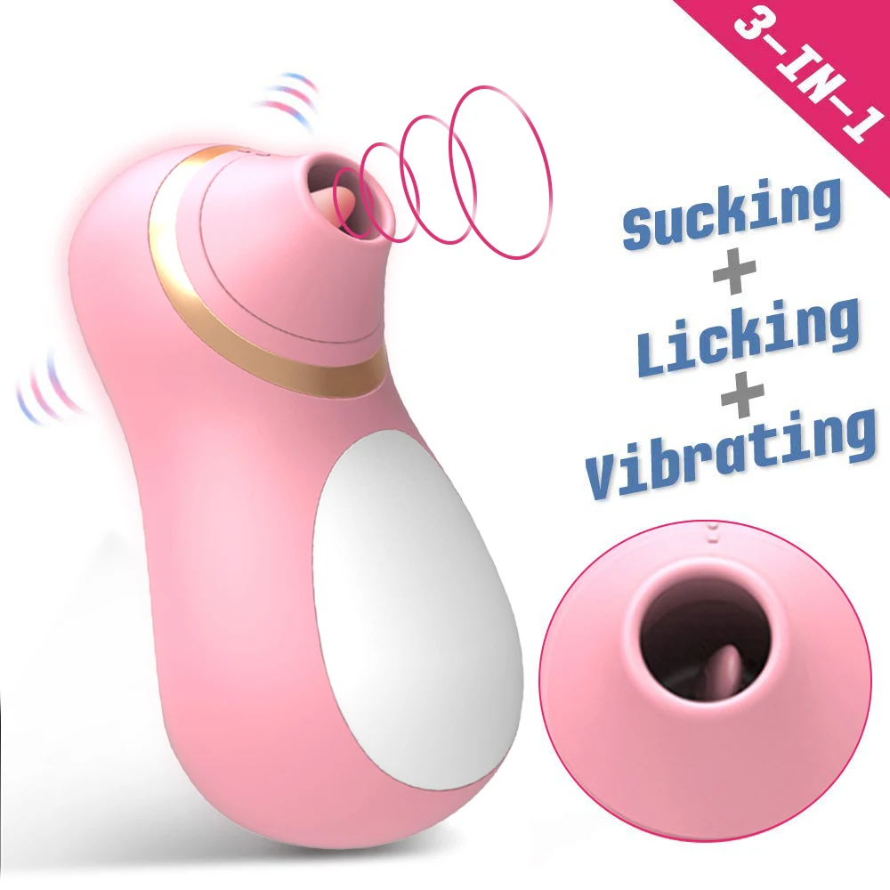 Sucking Vibrator 10 Speeds Vibrating Sucker Oral Sex Suction Nipple Clitoris Stimulator Erotic Adult Sex Toy for Women Sexual