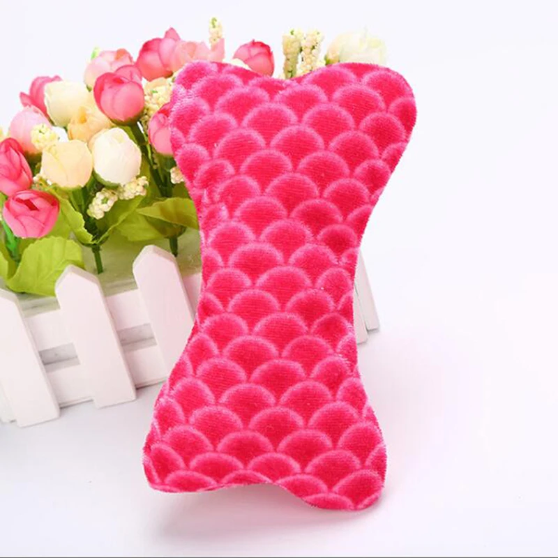Plush Bone Shape Pet Dog Pillow Toys Soft Fleece Interective Squeak Sound For Outdoor Training Pets Supplies | Дом и сад