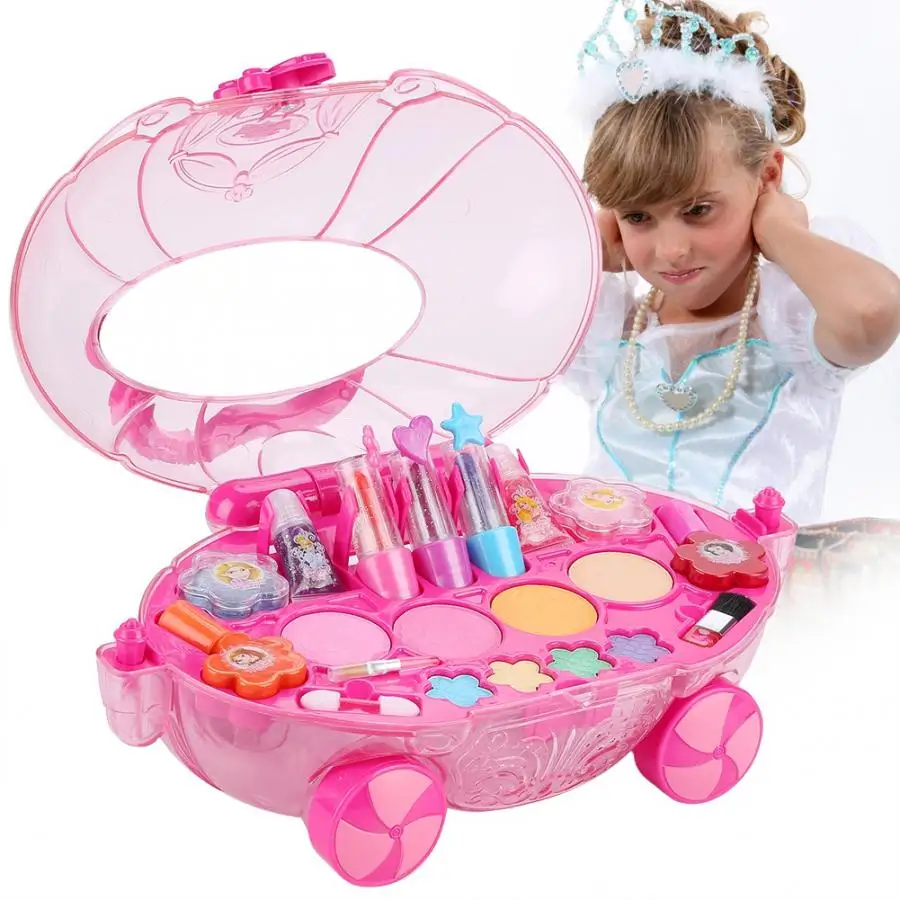 

Disney Makeup Set Princess Girls Non-Toxic Washable Cosmetics Palette Makeup Box Frozen Kids Beauty Pretend Play Toy