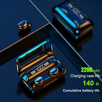 

Wireless Stereo Earphone Sport Headset Bluetooth Headphones With Mic Wireless Earbuds Waterproof With Display TWS For iphone