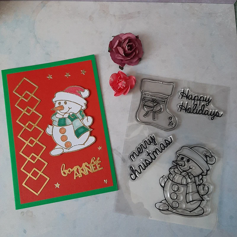 

Christmas Crystal Ball Hanging Decor Stamps And Dies for DIY Scrapbooking Craft Supplies Embossing Cards Making Decorative