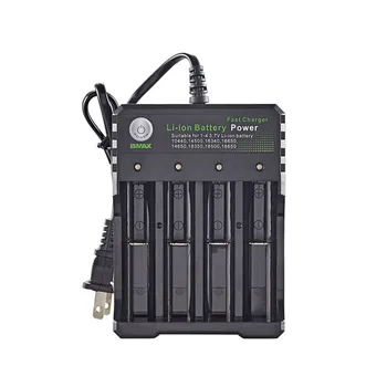 

18650 Charger Li-ion Battery 4.2V Four Slot Line Charge Full from Shutdown Factory Fashlight batteries Charger