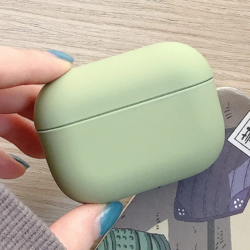 green for pro Для Apple Airpods 1 2 беспроводной Bluetooth чехол для наушников Красочные конфеты для Apple AirPods Pro PC жесткий милый чехол Коробка Чехол - Цвет: green for pro