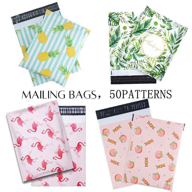 10PCS Poly Mailers, Tshirt Envelopes Plastic Custom Mailing Shipping Bags, Poly Mailer Envelope with Self Seal Adhesive Strip inplustop new pink color envelope storage bags pe plastic courier shipping bag waterproof self adhesive seal pouch mailing bags