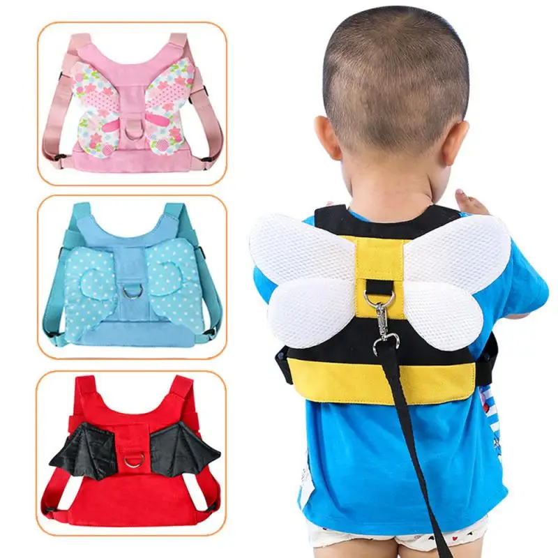 Black Toddler Kids Penguin Harness Leash Backpack with Wrist Leashes Toddlers Child Safety Walking Wrist for Kid Girls Boys