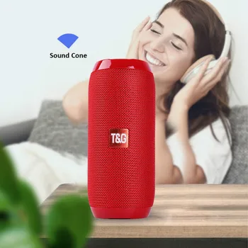 

Speaker Bluetooth Wireless Music Box Outdoor Waterproof Loudspeaker Portable Support TF Card FM Radio Aux Input