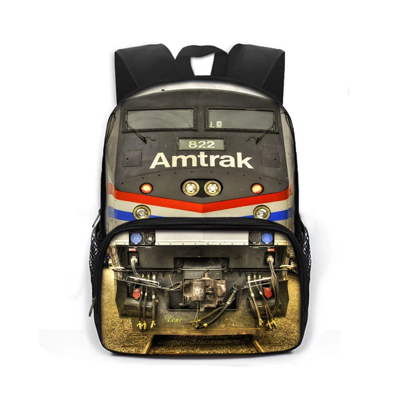 TDL Thomas Die Kleine Lokomotive Kinderrucksack – 30x25 Cm, Mit Netztasche, Verstellbaren Trägern | Für Schule, Reisen, Als Schultasche