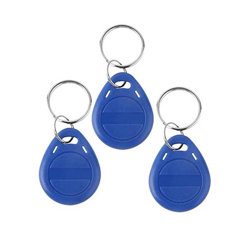 100 pcs T5577 Em4305 Duplicator Clone Copy 125Khz Rfid Tag Porta Chave Card Sticker Keyring Token Ring Proximity Duplicate