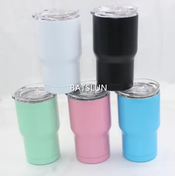 

50pcs 14oz kids Tumbler Double Wall Stainless Steel Tumbler Vacuum Insulated Straight Cups Flask Beer Coffee Mugs with straws