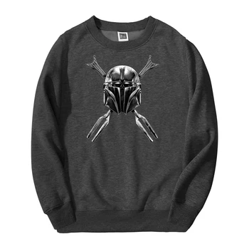 

The Mandalorian Star Wars Men Sweatshirt Hoodies Spring Autumn Streetwear Bounty Skull Fashoin Pullover StarWar Cool Sweatshirts