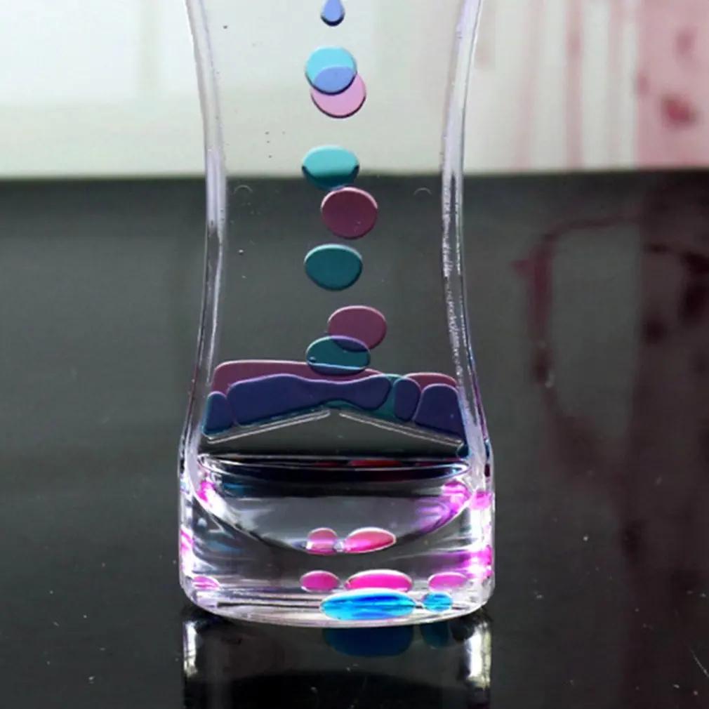Drip Oil Acrylic Hourglass Desktop Colored Decoration Liquid Motion Bubble Hourglass Liquid Floating Oil Hourglass Gifts 1 Drip Oil Acrylic Hourglass Desktop Colored Decoration Liquid Motion Bubble Hourglass Liquid Floating Oil Hourglass Gifts 3