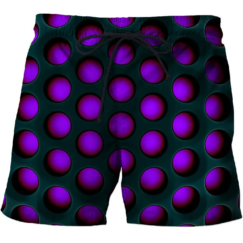 Летние мужские Пляжные штаны с дырками и 3D зелеными дырками, модные мужские шорты для купания, штаны для серфинга - Цвет: STK-222