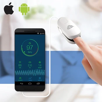 

APP Sleep monitoring Finger clip oximeter monitors blood oxygen heart rate suitable for Apple Android phone data storage