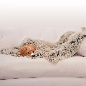 

Fleece Dog Cat Bed Mat Fluffy Soft Fleece Pet Cushion Winter Warm Deep Sleeping Bed Blanket For Small Large Dogs Cats Kennel