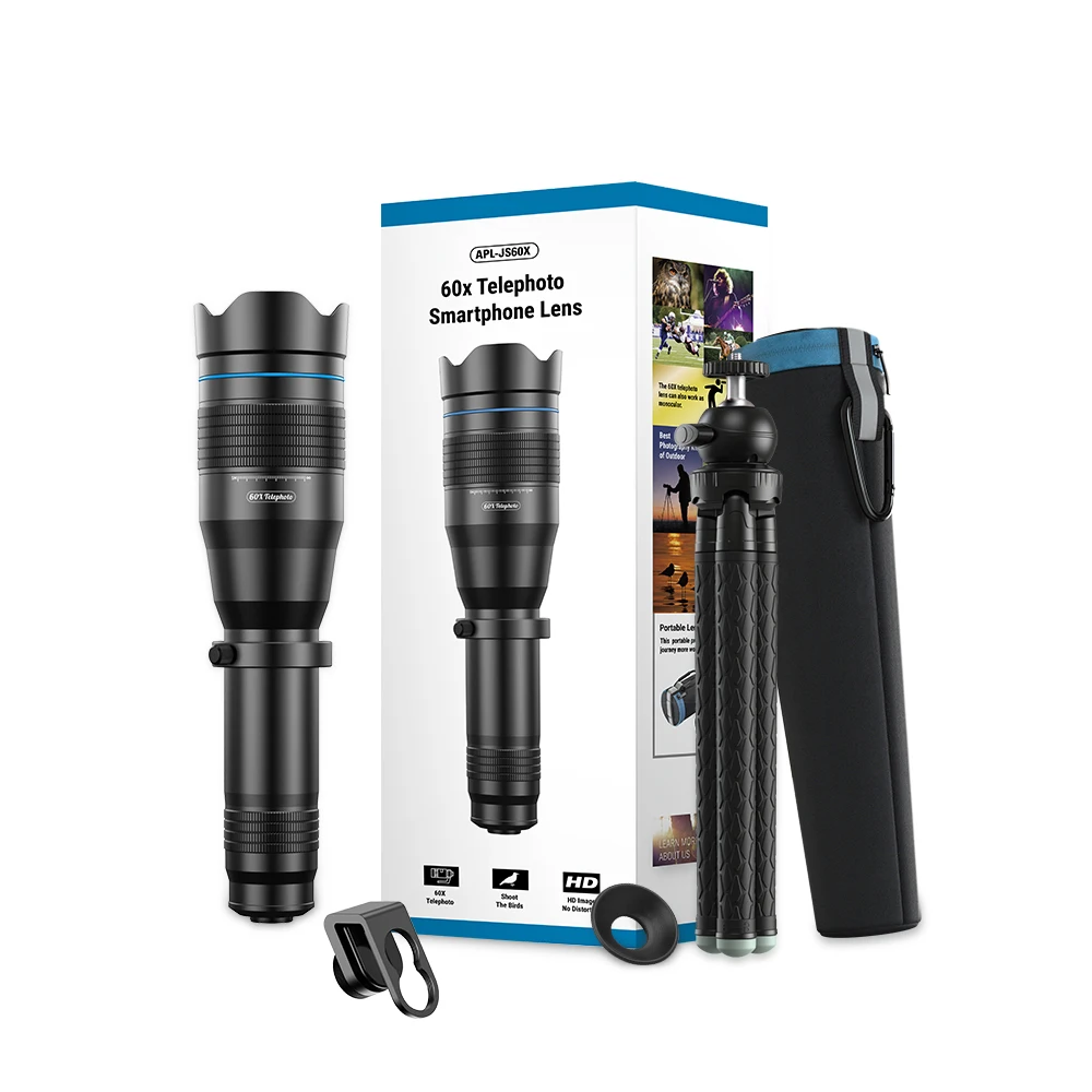 APEXEL 60x Super Telephoto Zoom Phone Lens 36X 28X Monocular Telescope For Smartphone Telephoto Lens For Iphone Xiaomi Huawei