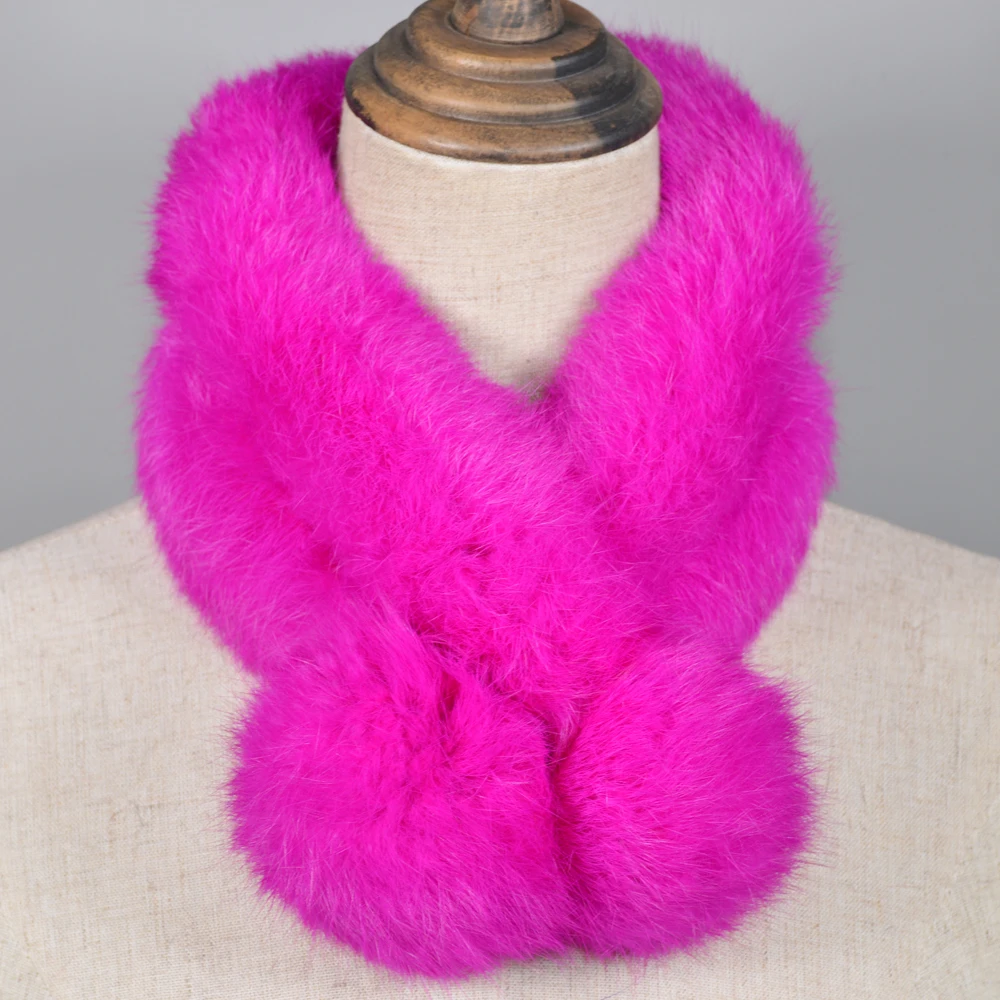 Новинка Лидер продаж Весенний зимний женский шарф из натурального кроличьего