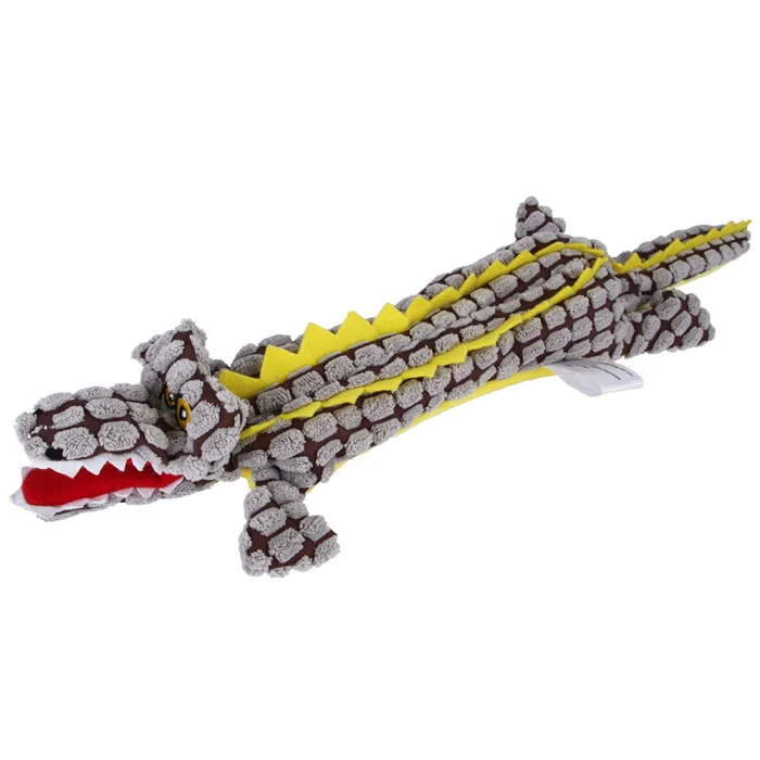 1 шт собака Жевательная пищащая плюшевая игрушка мультфильм крокодил жевательная игрушка для щенка магазин игрушек
