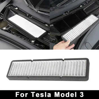 

Car Accessory Air Conditioning Inlet Filter Replacement White Stable performance good reliability 29.5*8*2.5mm For Tesla Model 3