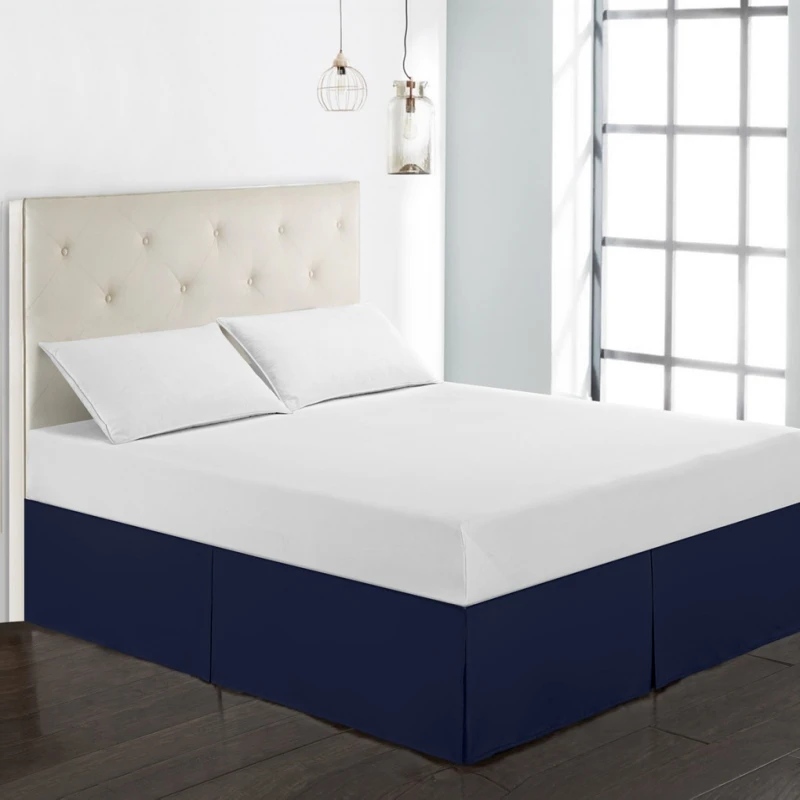 Pleated Bed Skirt 15 Inch Drop Dust Ruffle Twin Full Queen King size With Surface | Дом и сад