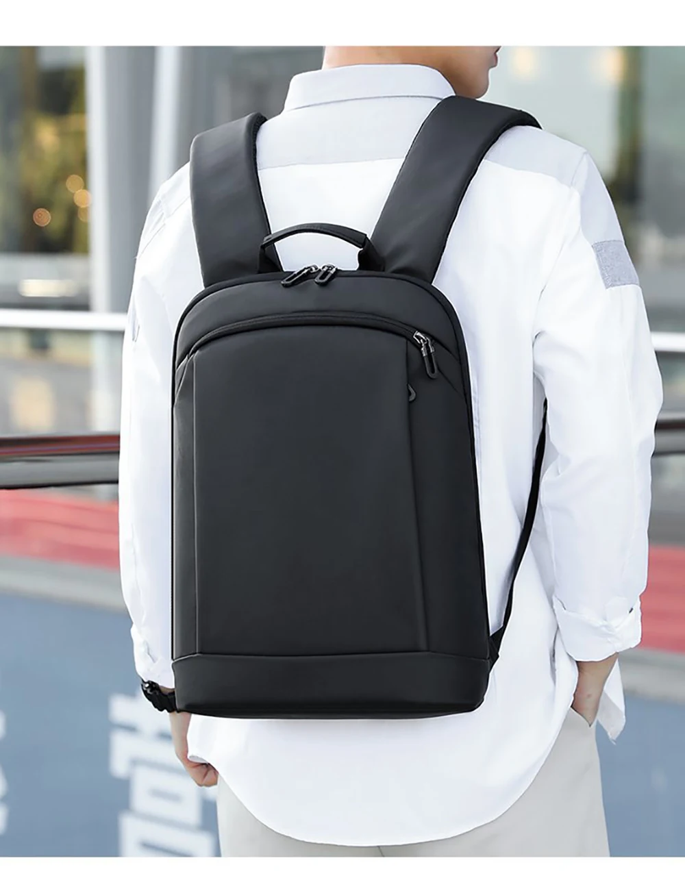 Generic Thin Lap Backpack Men Bag 15.6 Inch Office Work Women Backpacks